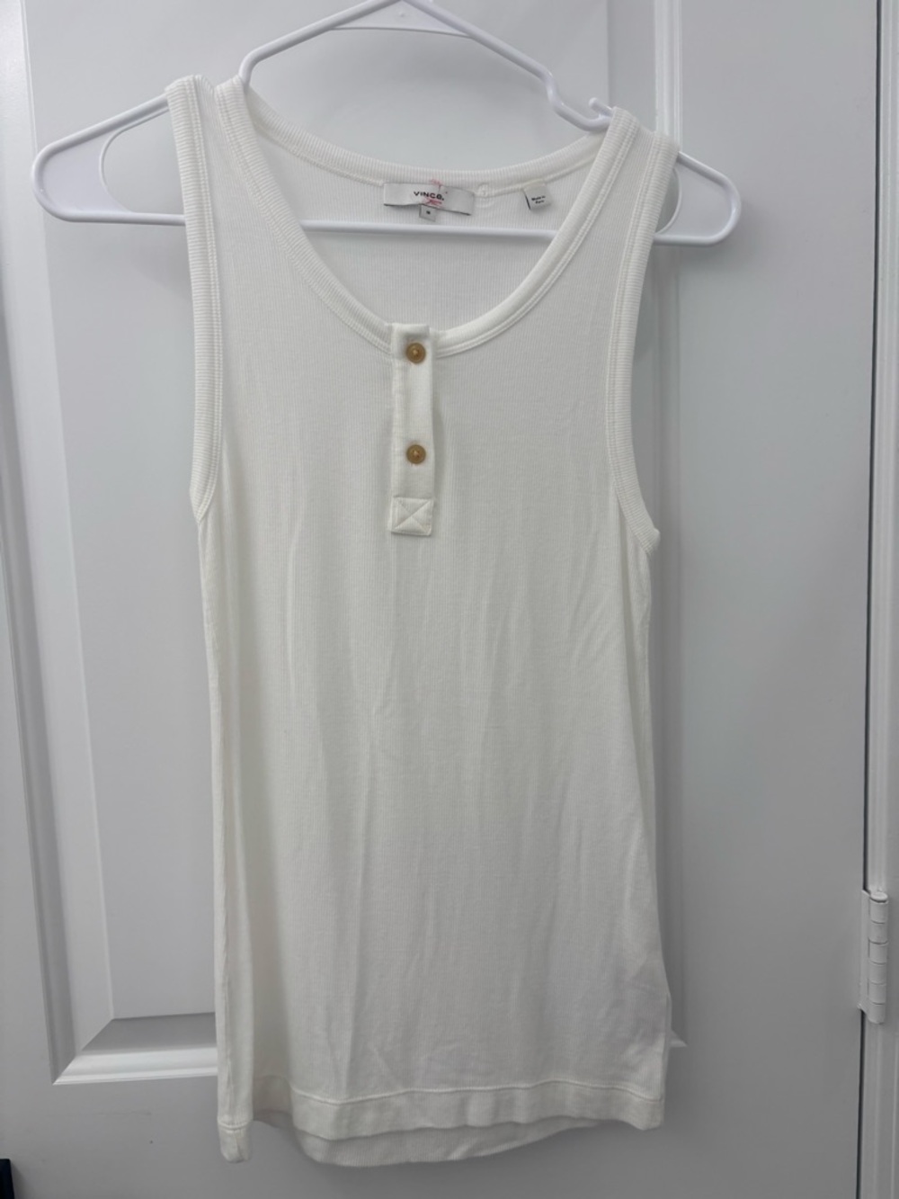 VINCE Henley tank top